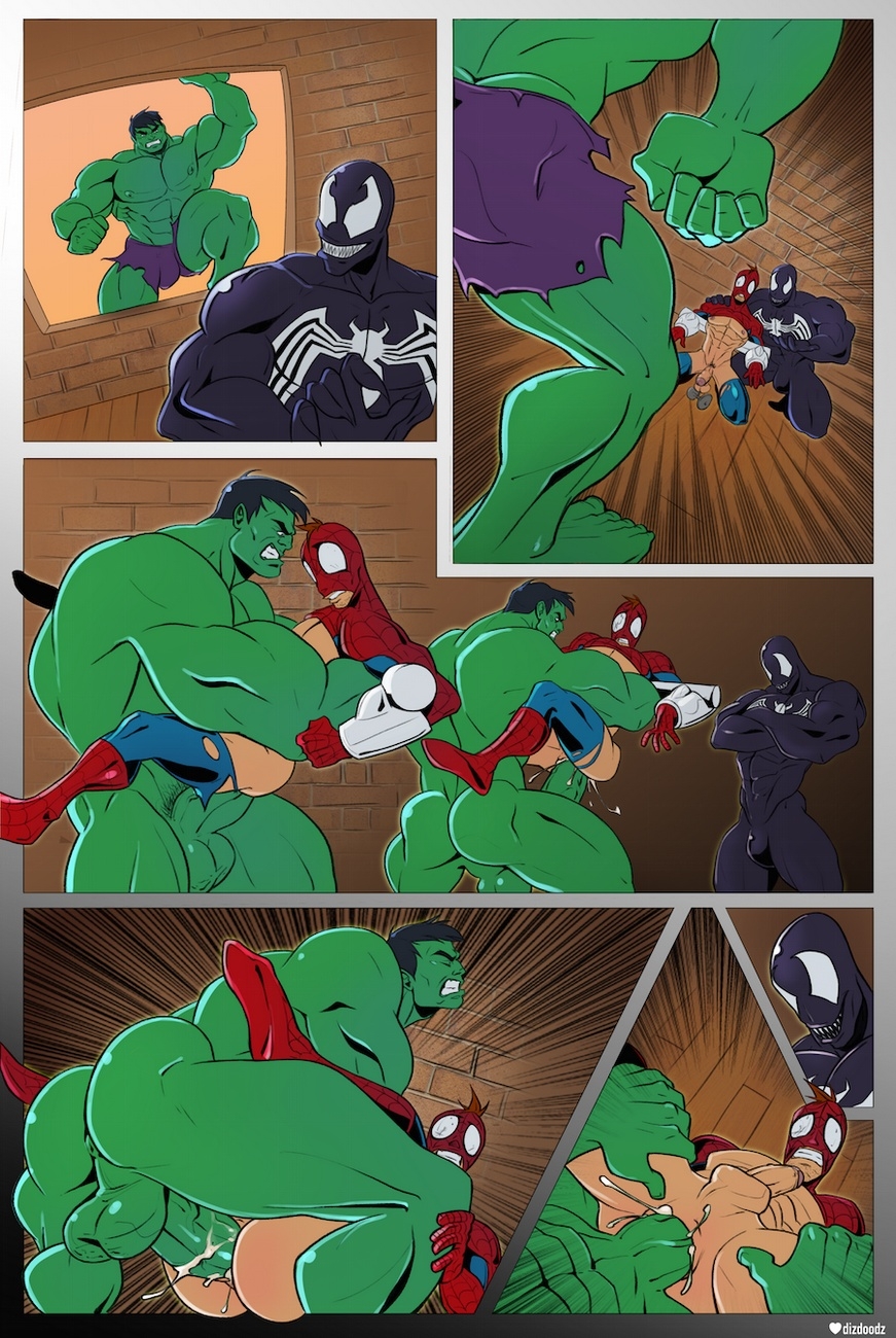 Comics человек паук Халк gay xxx
