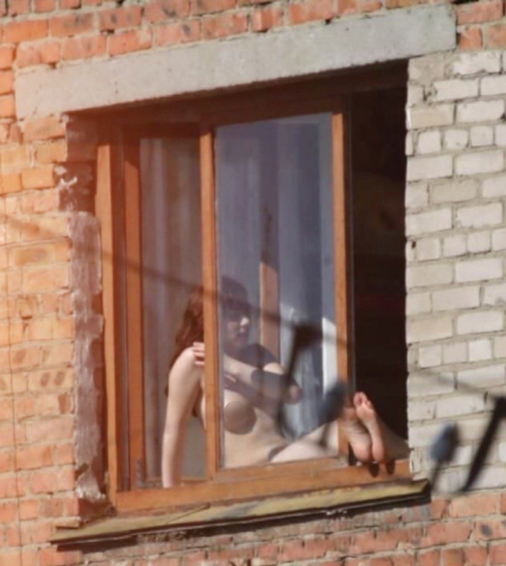 Домашний трах на балконе