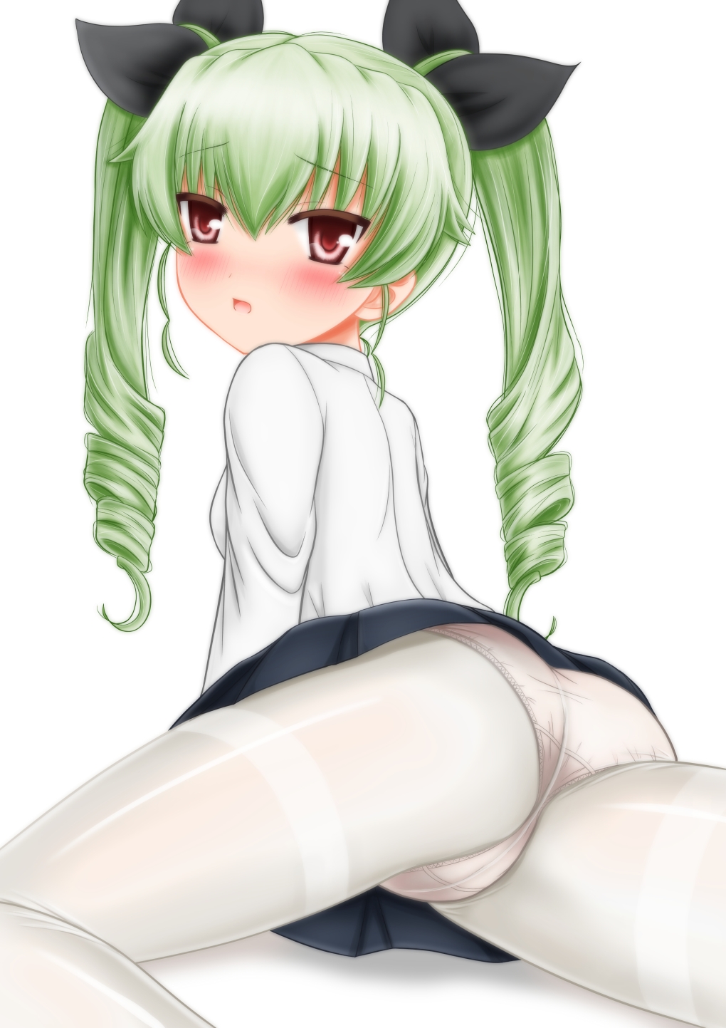Girls und Panzer анчови трусики эро