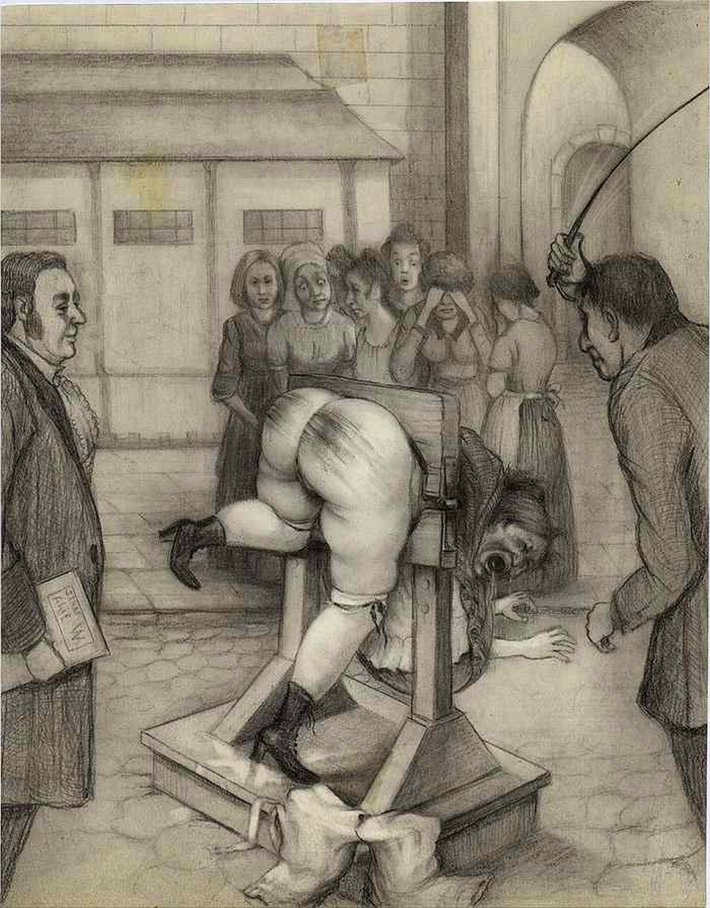 Порка голых крепостных девок.